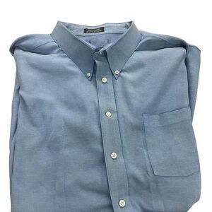 Christopher Hart Men's Blue Button-Down Shirt short sleeved size 21/22